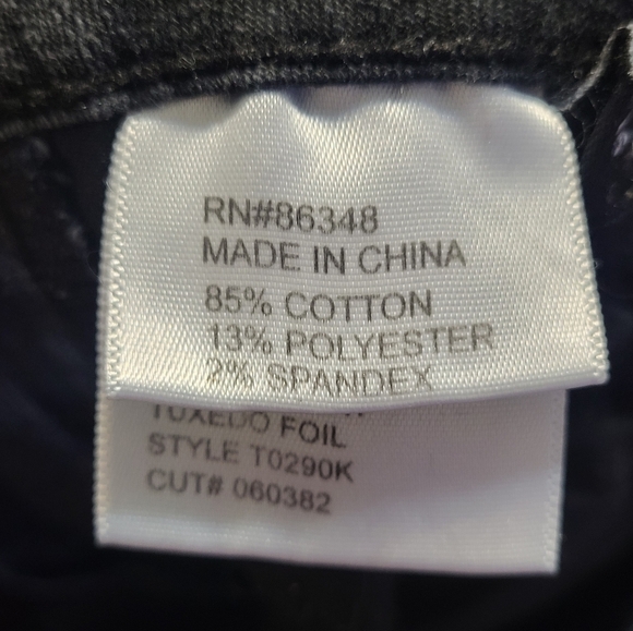 Tru Luxe Women’s Jeans Size 30/10 Blue Black Two-Tone Floral Stretch Denim B17 - Picture 6 of 12